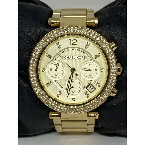 Michael Kors Parker MK5354 Womens Stainless Steel Analog Dial Quartz Watch UC689 - Picture 2 of 12